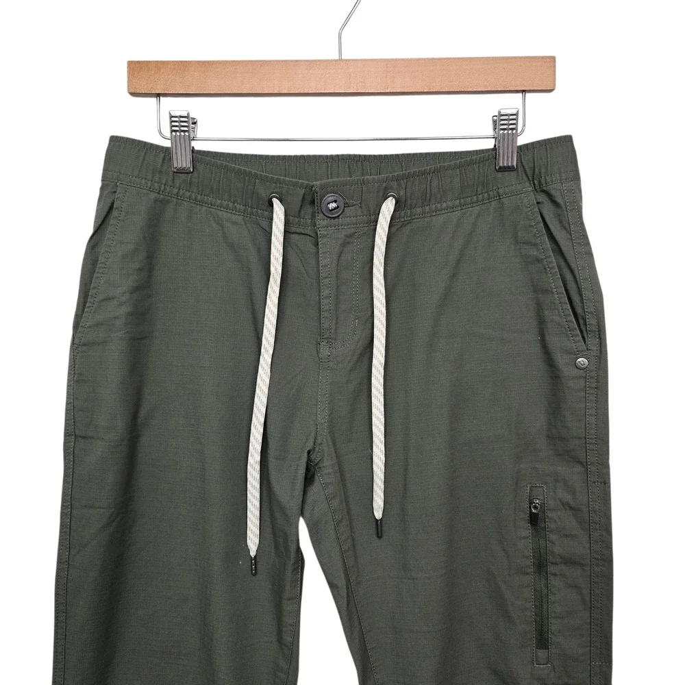 Vuori Performance Pants‎ Olive Green Cargo Drawstring Waist Men's M